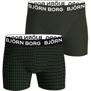 Bjorn Borg Bamboo Cotton Blend boxers, heren boxers normale lengte (2-pack), grijs, print