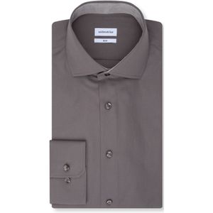 Seidensticker slim fit overhemd, popeline, grijs