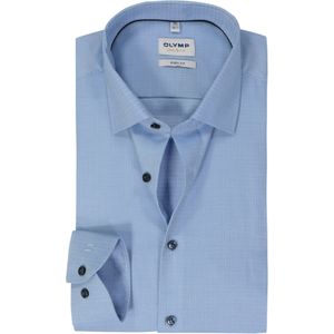 OLYMP - Level 5 - Body Fit Overhemd - Lichtblauw - Strijkvriendelijk
