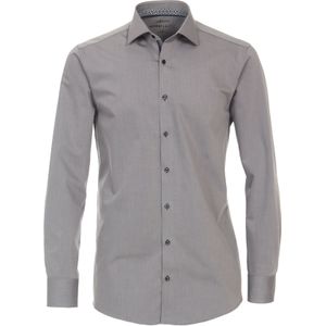 VENTI modern fit overhemd, twill, grijs