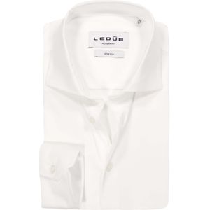 Ledub modern fit overhemd, jersey, wit