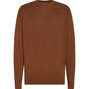 Tommy Hilfiger heren pullover wol, Fine Gauge Merino Crew Nk, bruin