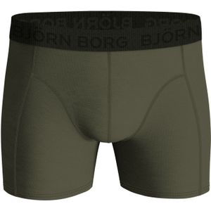 Bjorn Borg Cotton Stretch boxers, heren boxers normale lengte (1-pack), groen -  Maat: L