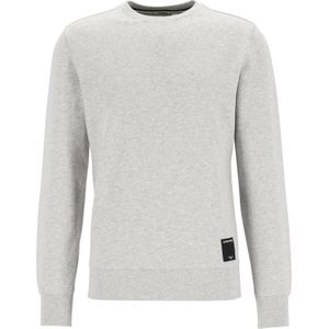 Bjorn Borg crew neck sweater, heren sweatshirt dik, lichtgrijs melange -  Maat: XL