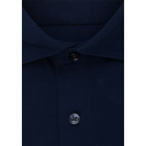 Seidensticker shaped fit overhemd, jersey, blauw 39