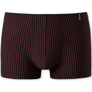 SCHIESSER Long Life Soft boxer (1-pack), heren short rood-zwart gestreept