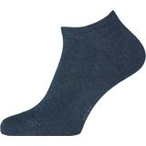 FALKE Family heren enkelsokken, marine blauw melange (navy melange) -  Maat: 43-46