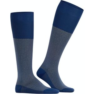 FALKE Uptown Tie heren kniekousen, blauw (royal blue) -  Maat: 41-42