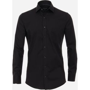 CASA MODA modern fit overhemd, popeline, zwart 40