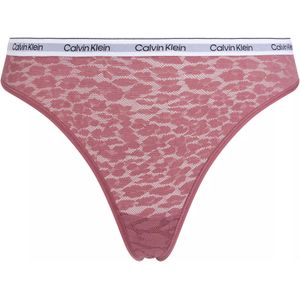 Calvin Klein dames high leg thong (1-pack), string, rood -  Maat: XL