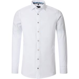 VENTI - Modern Fit - Overhemd - Wit - Strijkvriendelijk