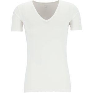 Mey Dry Cotton functional T-shirt (1-pack), heren T-shirt slim fit diepe V-hals, wit -  Maat: XL
