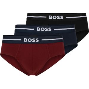 HUGO BOSS Bold hipster briefs (3-pack), heren slips, multicolor -  Maat: XXL