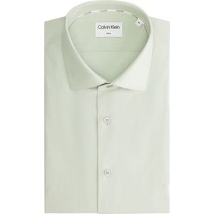 Calvin Klein modern fit overhemd, Thermo Tech Solid Fitted Shirt, groen 44