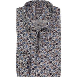 OLYMP - Luxor - Overhemd - Wit - Mouwlengte 7 - Strijkvrij