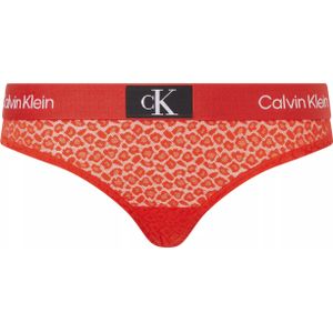 Calvin Klein dames modern thong (1-pack), string, rood -  Maat: S