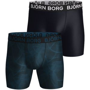 Bjorn Borg Performance boxers, microfiber heren boxers lange pijpen (2-pack), multicolor -  Maat: M