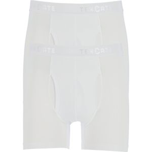 TEN CATE Basics men classic shorts met gulp (2-pack), heren boxers normale lengte, wit -  Maat: L