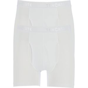 TEN CATE Basics men classic shorts met gulp (2-pack), heren boxers normale lengte, wit -  Maat: XL