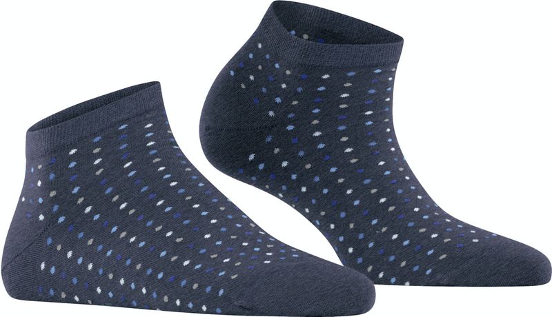 FALKE Multispot dames sneakersokken - blauw (darkblue)