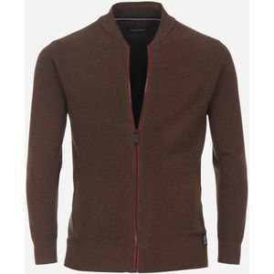 CASA MODA comfort fit vest, bruin -  Maat: 3XL