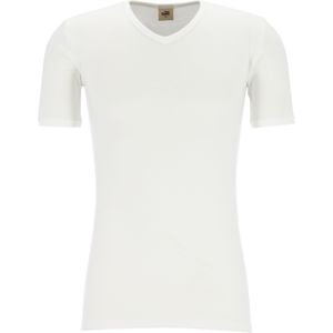 ten Cate Thermo men V-neck, heren thermo T-shirt V-hals, wit -  Maat: L