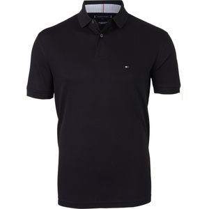 Tommy Hilfiger 1985 regular fit polo, zwart -  Maat: L