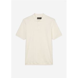 Marc O'Polo regular fit polo, heren poloshirt, wit -  Maat: 3XL