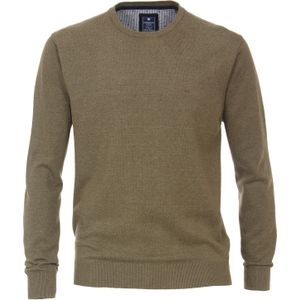 Redmond heren trui katoen, O-hals, groen (middeldik)