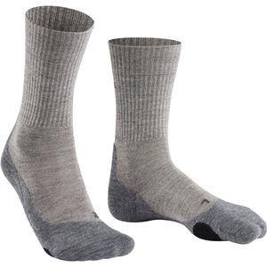 FALKE TK2 Explore Wool dames trekking sokken, grijs (kitt mouline) -  Maat: 37-38