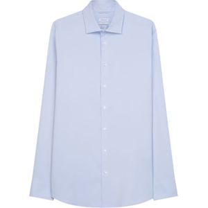 Seidensticker slim fit overhemd, twill, blauw