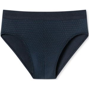 SCHIESSER Comfort Fit slip (1-pack), heren mini slip biologisch katoen gedessineerd nachtblauw