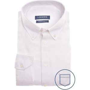 Ledub modern fit overhemd, wit