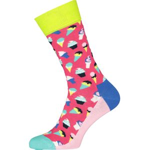 Happy Socks - Ice Cream Sock - Rood - Huissokken