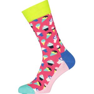 Happy Socks Ice Cream Sock, rood met ijsjes