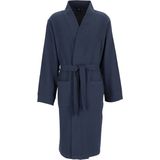 Gotzburg heren badjas pique (middeldik), blauw