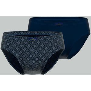 Gotzburg heren sport slip (2-pack), donkerblauw dessin
