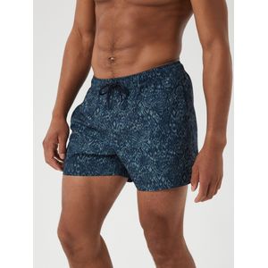 Bjorn Borg Print Swim Shorts, heren zwembroek, blauw met groene print