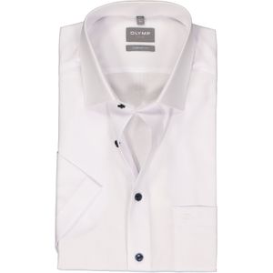 OLYMP comfort fit overhemd, korte mouw, structuur, wit 47