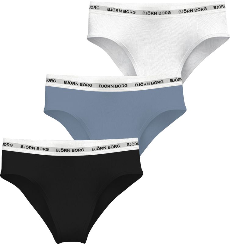 Björn Borg - Logo Highwaist Briefs - Set van 3 - Katoenen Stretchkwaliteit