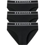 SCHIESSER 95/5 rio slips (3-pack), zwart -  Maat: L