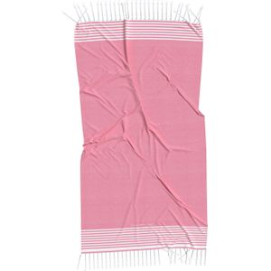 Tommy Hilfiger hamam doek, roze met wit