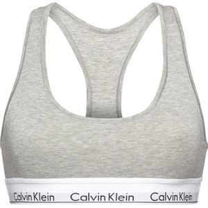 Calvin Klein dames Modern Cotton bralette top, ongevoerd, grijs