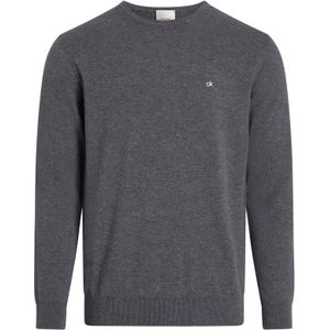 Calvin Klein heren pullover katoen met zijde, grijs