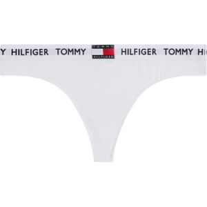 Tommy Hilfiger dames Tommy 85 string (1-pack), wit -  Maat: S