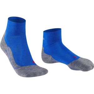 FALKE TK5 Wander Short Wandelen anti blaren, anti zweet merino wol sportsokken heren blauw