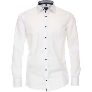 VENTI - Modern Fit - Overhemd - Wit - Strijkvriendelijk
