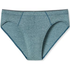 SCHIESSER 95/5 slip (1-pack), heren supermini organic cotton gedessineerd denim blauw