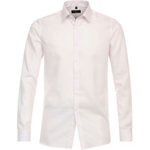 3 voor 99 | Redmond slim fit overhemd, popeline, roze met wit gestreept