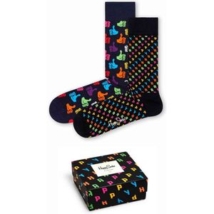 Happy Socks Happy Gift Box (2-pack), unisex sokken in cadeauverpakking
